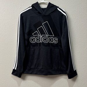 Adidas Boy’s Black and White Logo Sweater/Hoodie Size 14/16